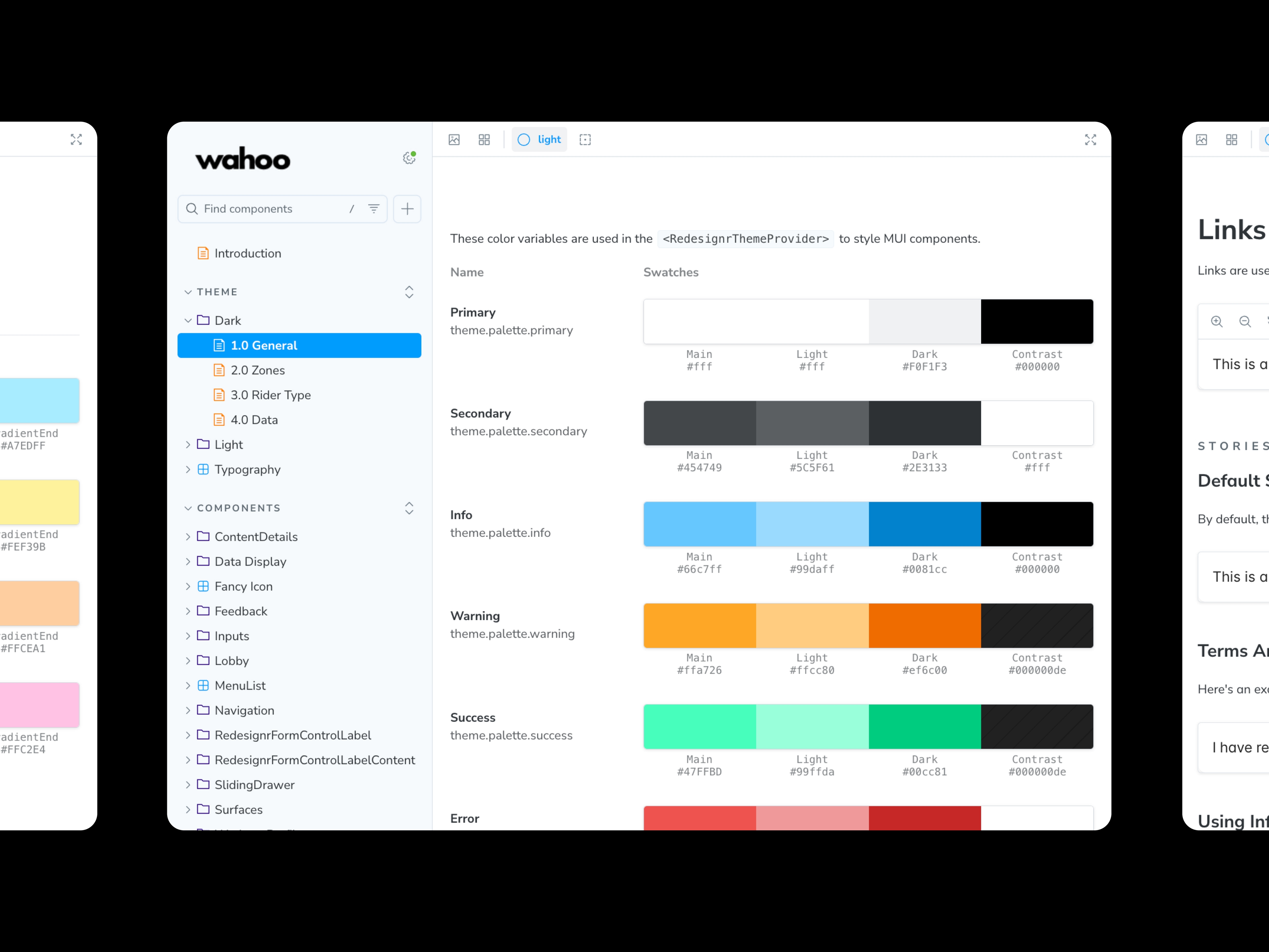 Storybook Component Library.